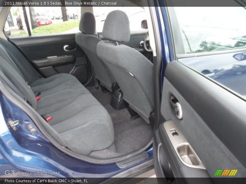 Blue Onyx Metallic / Charcoal 2011 Nissan Versa 1.8 S Sedan