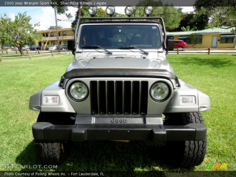 Silverstone Metallic / Agate 2000 Jeep Wrangler Sport 4x4