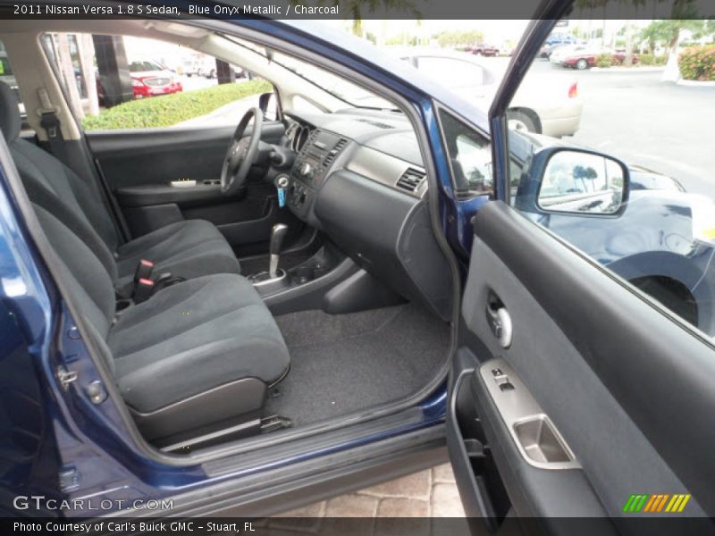 Blue Onyx Metallic / Charcoal 2011 Nissan Versa 1.8 S Sedan