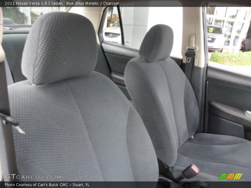 Blue Onyx Metallic / Charcoal 2011 Nissan Versa 1.8 S Sedan