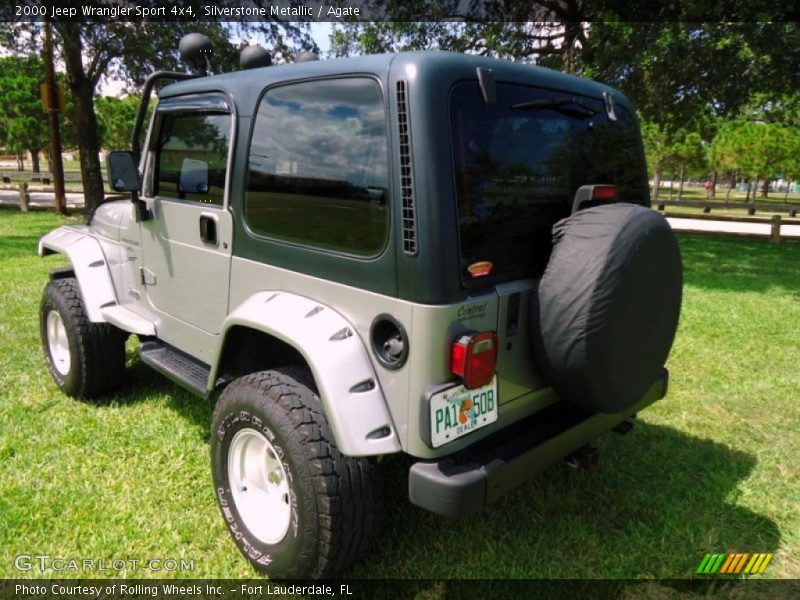 Silverstone Metallic / Agate 2000 Jeep Wrangler Sport 4x4
