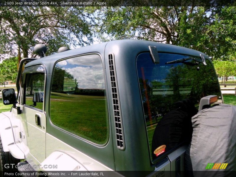 Silverstone Metallic / Agate 2000 Jeep Wrangler Sport 4x4