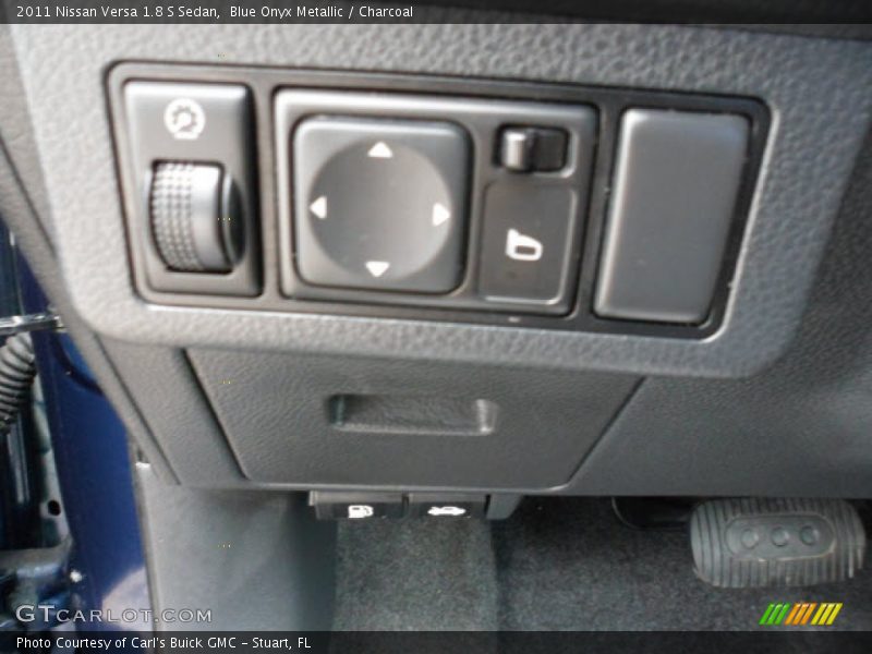 Blue Onyx Metallic / Charcoal 2011 Nissan Versa 1.8 S Sedan