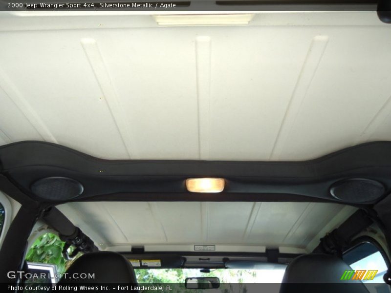 Silverstone Metallic / Agate 2000 Jeep Wrangler Sport 4x4