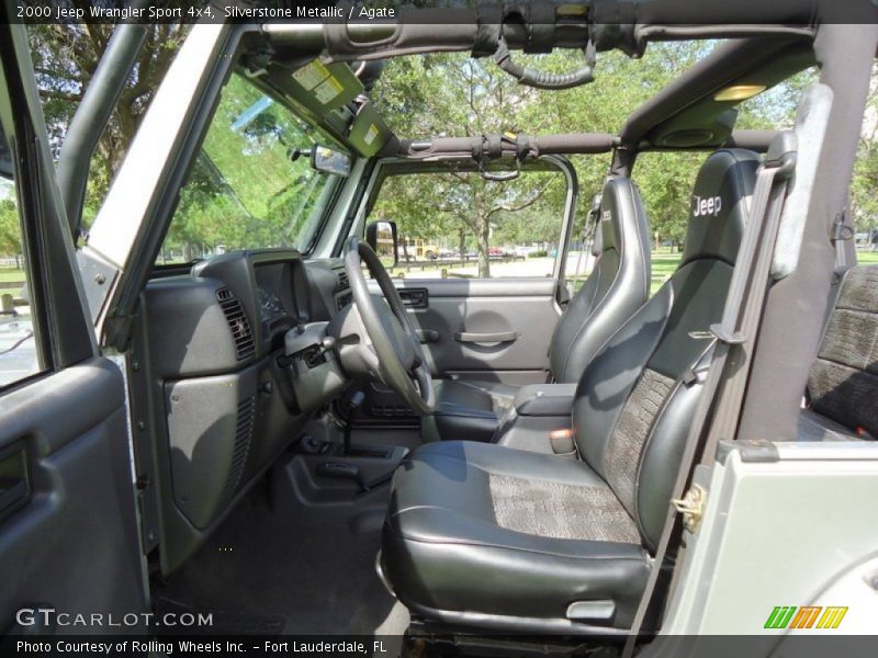 Silverstone Metallic / Agate 2000 Jeep Wrangler Sport 4x4