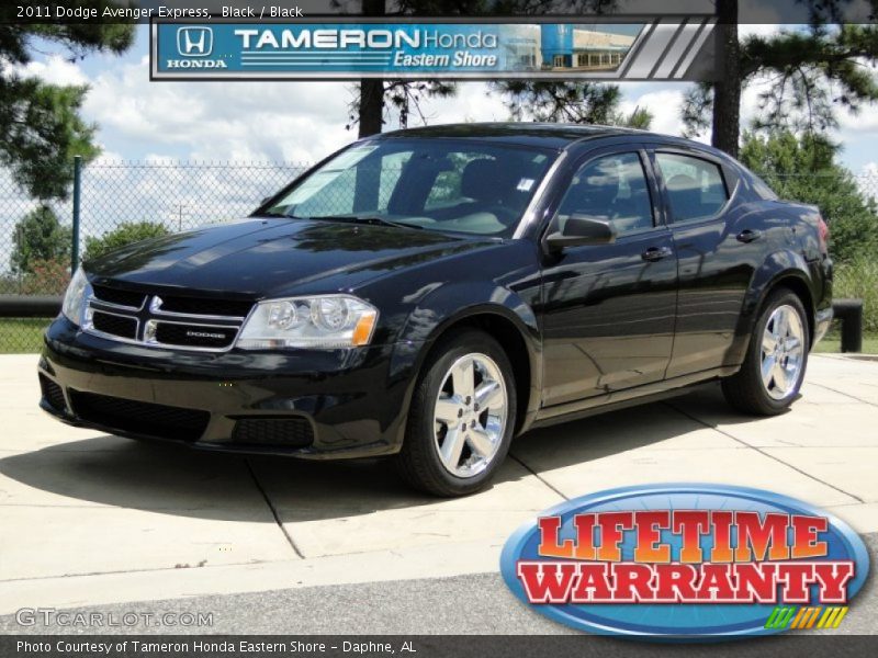 Black / Black 2011 Dodge Avenger Express