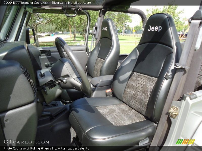 Silverstone Metallic / Agate 2000 Jeep Wrangler Sport 4x4