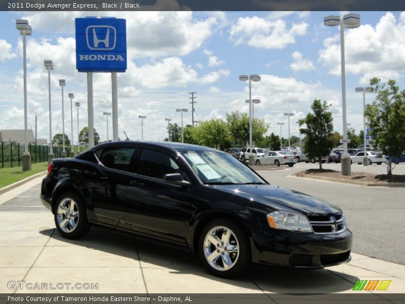 Black / Black 2011 Dodge Avenger Express