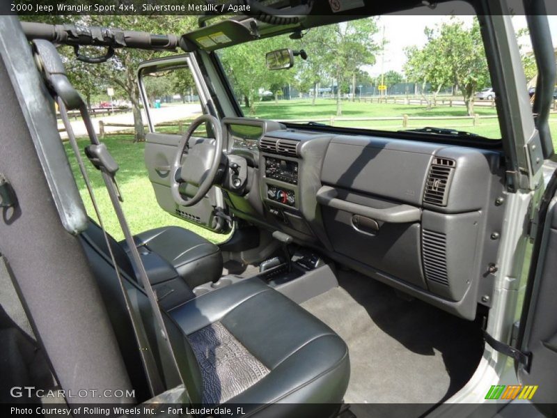 Silverstone Metallic / Agate 2000 Jeep Wrangler Sport 4x4
