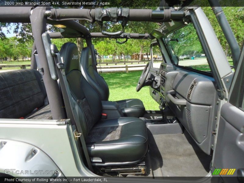 Silverstone Metallic / Agate 2000 Jeep Wrangler Sport 4x4