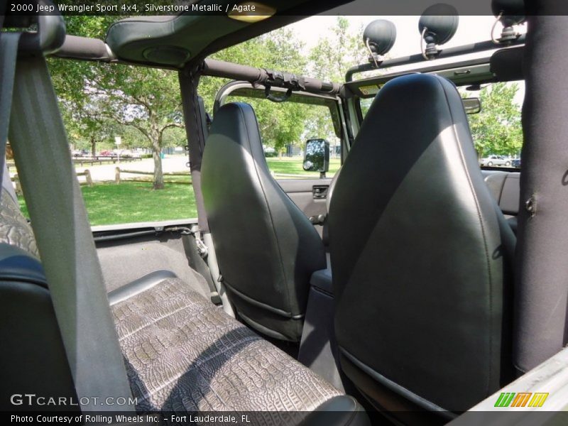 Silverstone Metallic / Agate 2000 Jeep Wrangler Sport 4x4