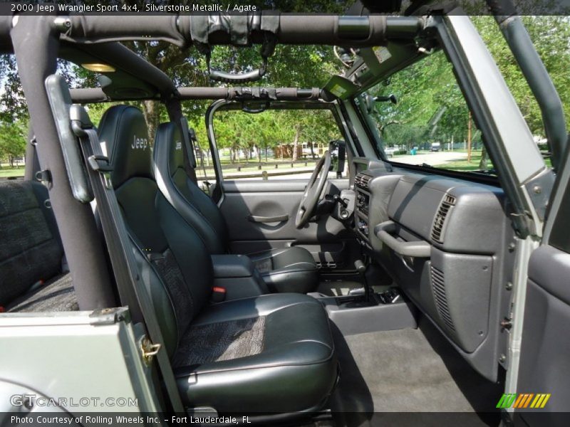 Silverstone Metallic / Agate 2000 Jeep Wrangler Sport 4x4