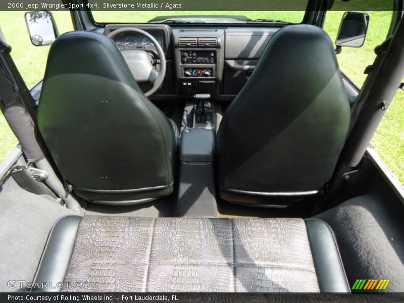 Silverstone Metallic / Agate 2000 Jeep Wrangler Sport 4x4
