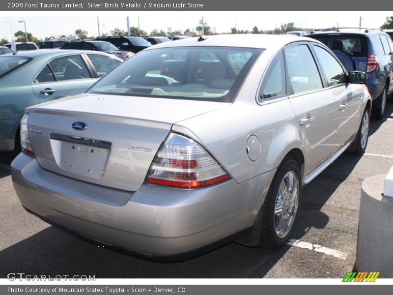 Silver Birch Metallic / Medium Light Stone 2008 Ford Taurus Limited
