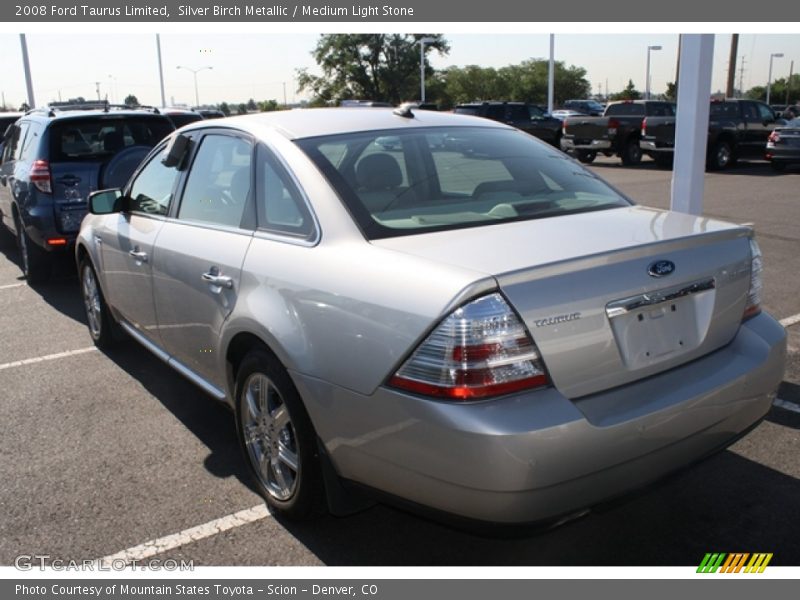 Silver Birch Metallic / Medium Light Stone 2008 Ford Taurus Limited