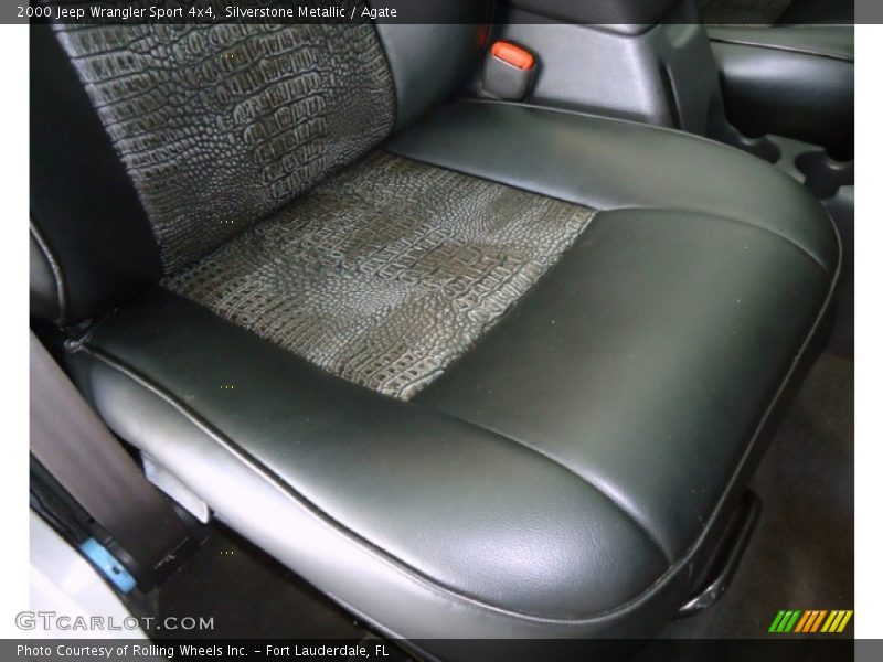 Silverstone Metallic / Agate 2000 Jeep Wrangler Sport 4x4