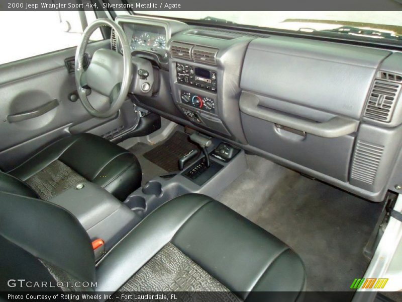 Silverstone Metallic / Agate 2000 Jeep Wrangler Sport 4x4