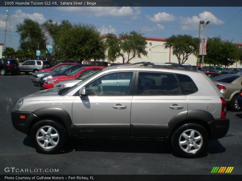 Sahara Silver / Beige 2005 Hyundai Tucson GLS V6