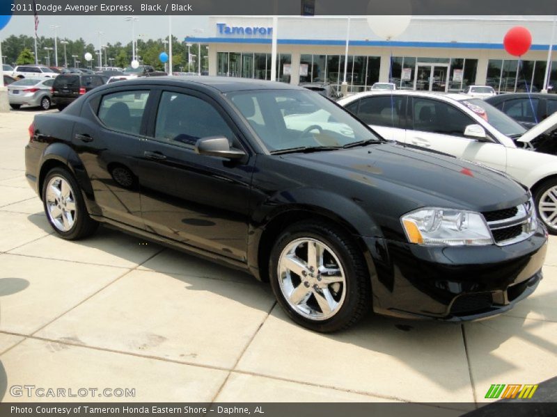 Black / Black 2011 Dodge Avenger Express