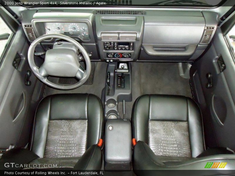 Silverstone Metallic / Agate 2000 Jeep Wrangler Sport 4x4