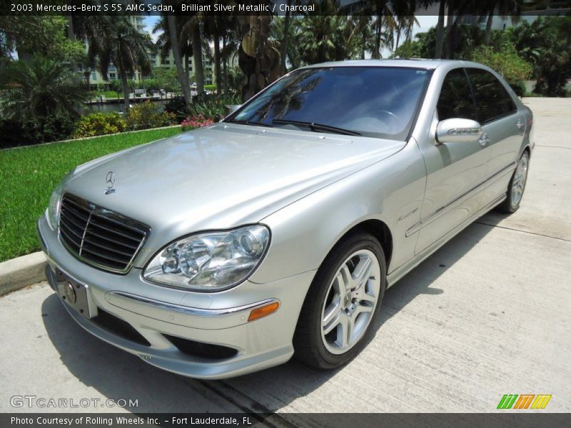 Front 3/4 View of 2003 S 55 AMG Sedan