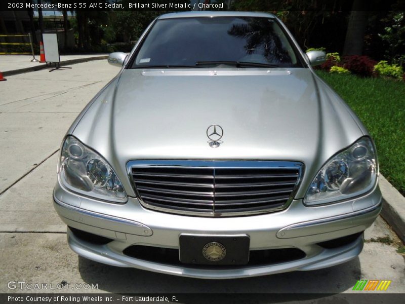 Brilliant Silver Metallic / Charcoal 2003 Mercedes-Benz S 55 AMG Sedan