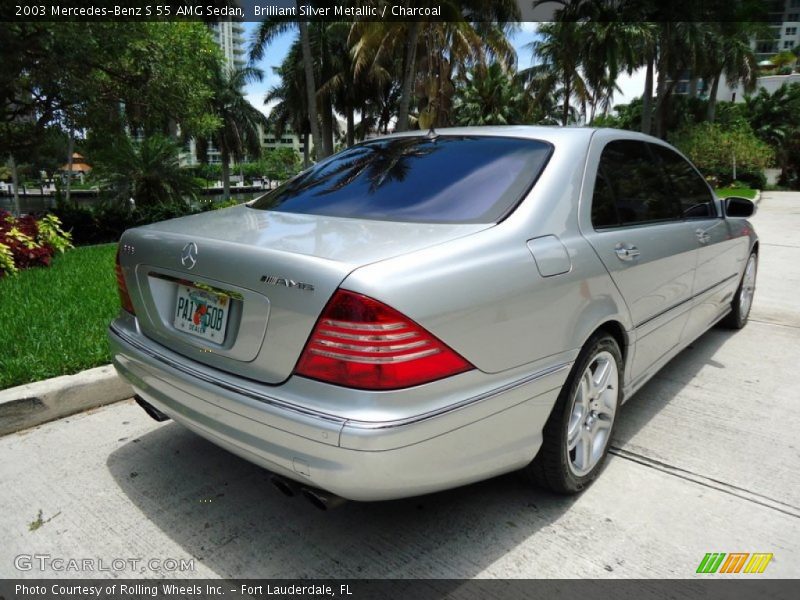 Brilliant Silver Metallic / Charcoal 2003 Mercedes-Benz S 55 AMG Sedan