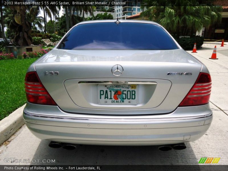 Brilliant Silver Metallic / Charcoal 2003 Mercedes-Benz S 55 AMG Sedan