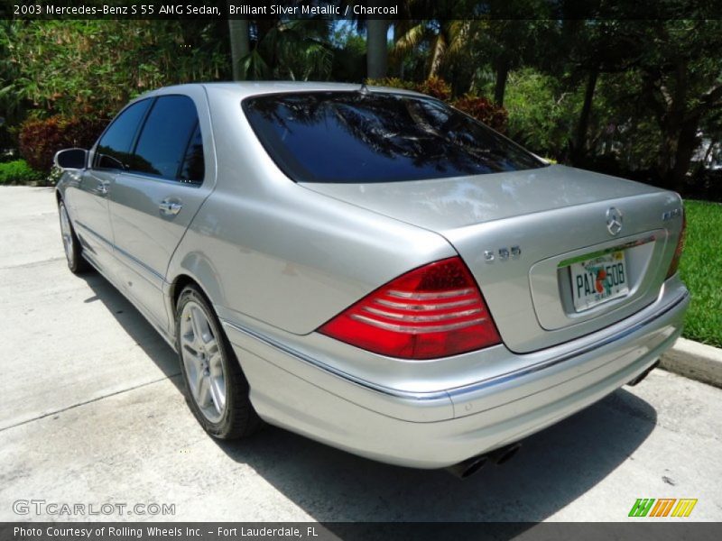 Brilliant Silver Metallic / Charcoal 2003 Mercedes-Benz S 55 AMG Sedan