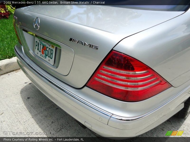 Brilliant Silver Metallic / Charcoal 2003 Mercedes-Benz S 55 AMG Sedan