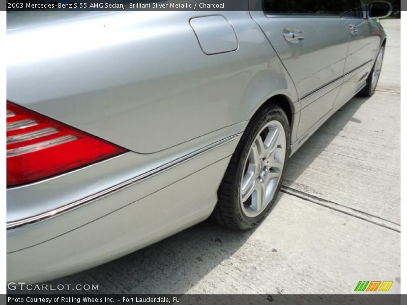 Brilliant Silver Metallic / Charcoal 2003 Mercedes-Benz S 55 AMG Sedan