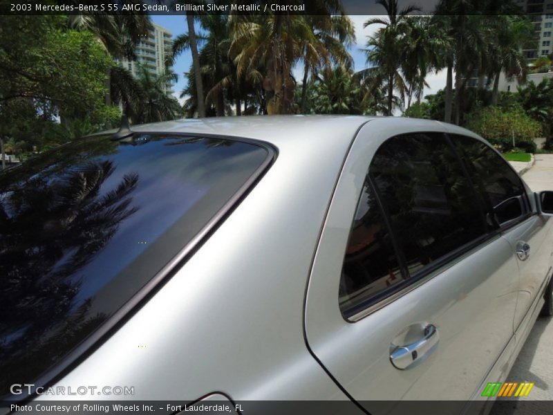 Brilliant Silver Metallic / Charcoal 2003 Mercedes-Benz S 55 AMG Sedan