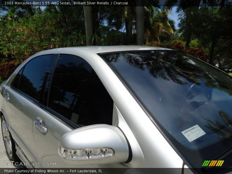 Brilliant Silver Metallic / Charcoal 2003 Mercedes-Benz S 55 AMG Sedan
