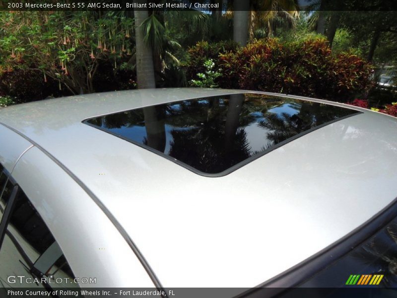 Brilliant Silver Metallic / Charcoal 2003 Mercedes-Benz S 55 AMG Sedan