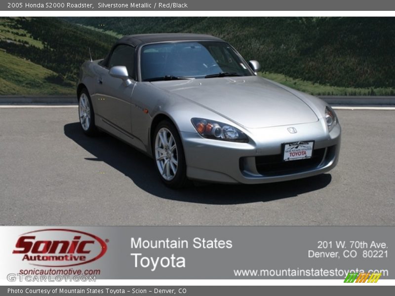 Silverstone Metallic / Red/Black 2005 Honda S2000 Roadster