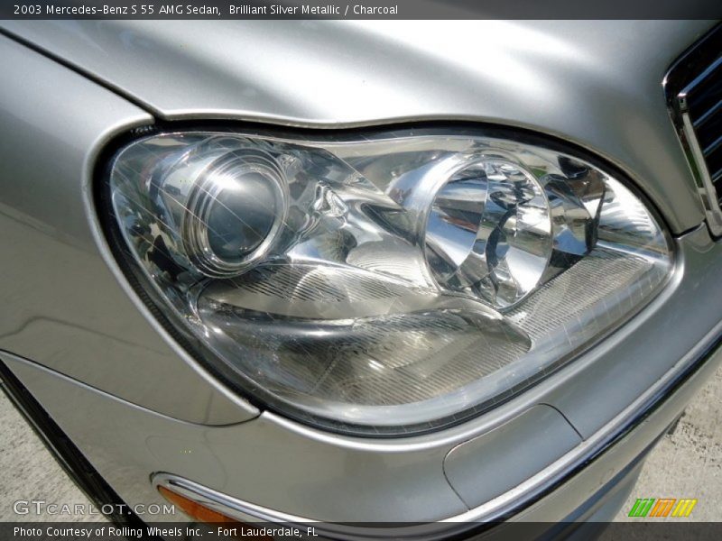 Brilliant Silver Metallic / Charcoal 2003 Mercedes-Benz S 55 AMG Sedan