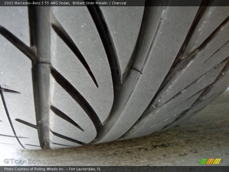 Brilliant Silver Metallic / Charcoal 2003 Mercedes-Benz S 55 AMG Sedan