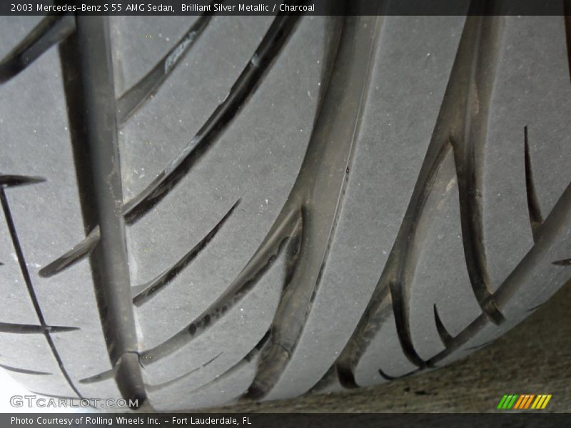 Brilliant Silver Metallic / Charcoal 2003 Mercedes-Benz S 55 AMG Sedan