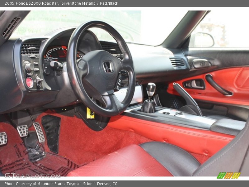 Silverstone Metallic / Red/Black 2005 Honda S2000 Roadster