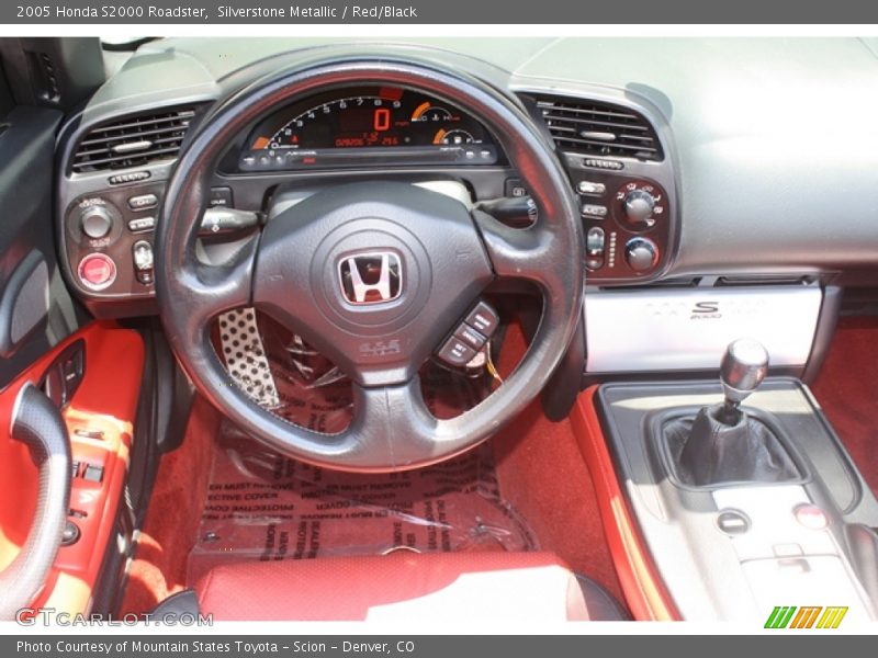 Silverstone Metallic / Red/Black 2005 Honda S2000 Roadster