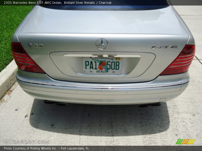 Brilliant Silver Metallic / Charcoal 2003 Mercedes-Benz S 55 AMG Sedan
