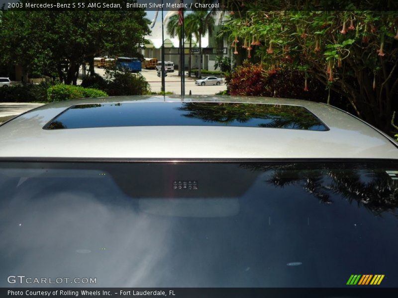 Brilliant Silver Metallic / Charcoal 2003 Mercedes-Benz S 55 AMG Sedan