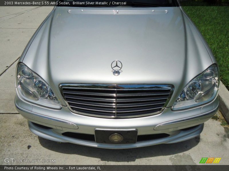 Brilliant Silver Metallic / Charcoal 2003 Mercedes-Benz S 55 AMG Sedan