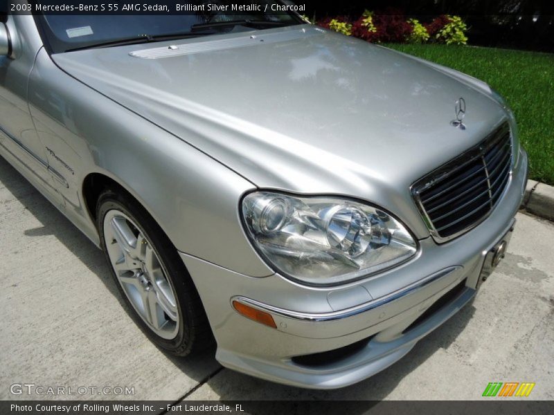 Brilliant Silver Metallic / Charcoal 2003 Mercedes-Benz S 55 AMG Sedan
