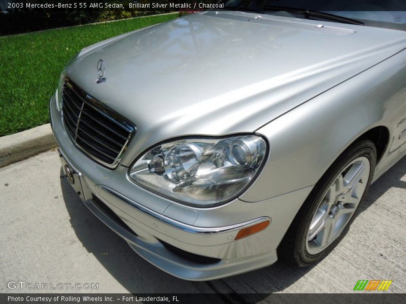 Brilliant Silver Metallic / Charcoal 2003 Mercedes-Benz S 55 AMG Sedan