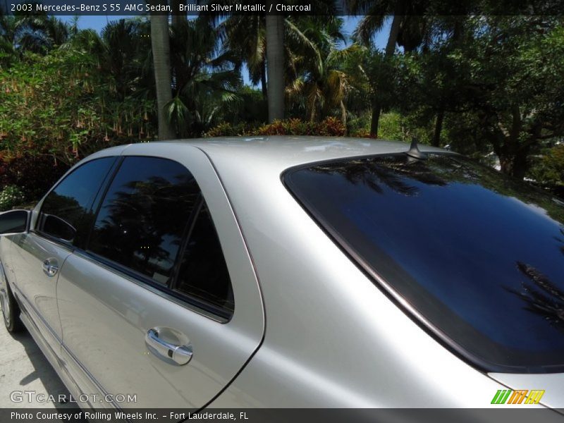 Brilliant Silver Metallic / Charcoal 2003 Mercedes-Benz S 55 AMG Sedan