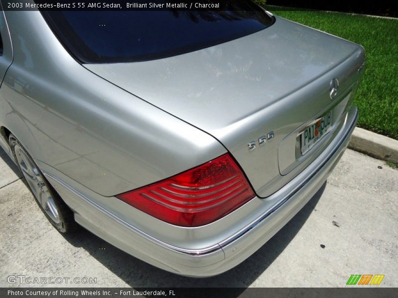 Brilliant Silver Metallic / Charcoal 2003 Mercedes-Benz S 55 AMG Sedan