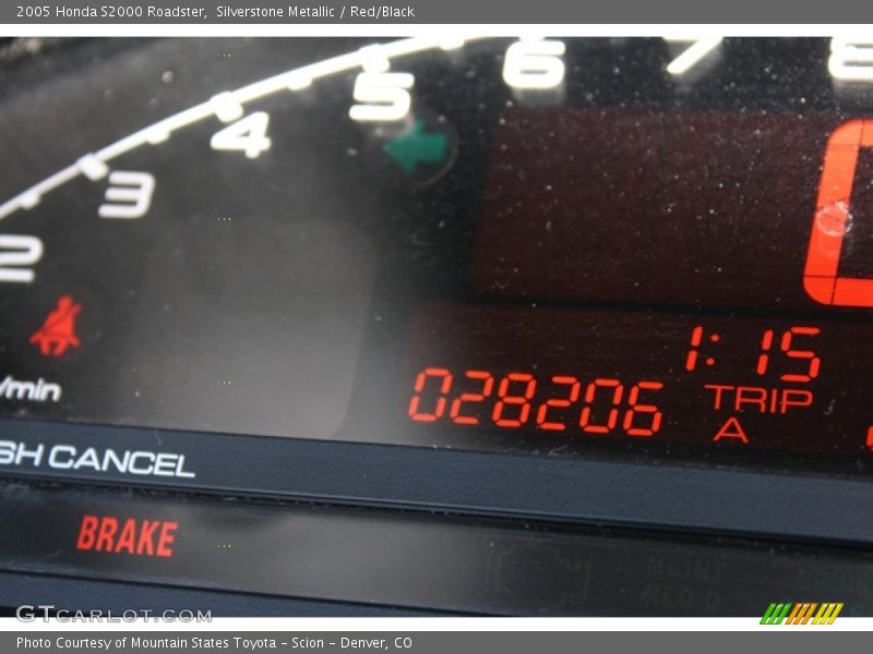 Silverstone Metallic / Red/Black 2005 Honda S2000 Roadster