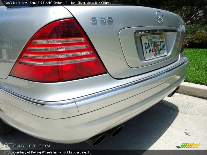 Brilliant Silver Metallic / Charcoal 2003 Mercedes-Benz S 55 AMG Sedan