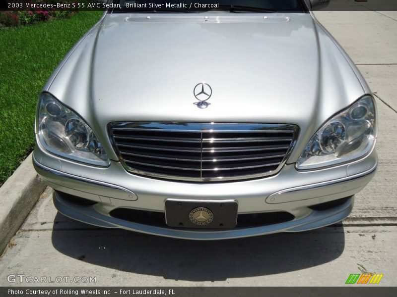Brilliant Silver Metallic / Charcoal 2003 Mercedes-Benz S 55 AMG Sedan